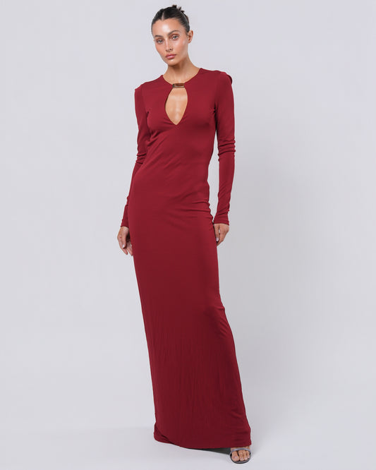 FW 2010 Gown with Gold Detail