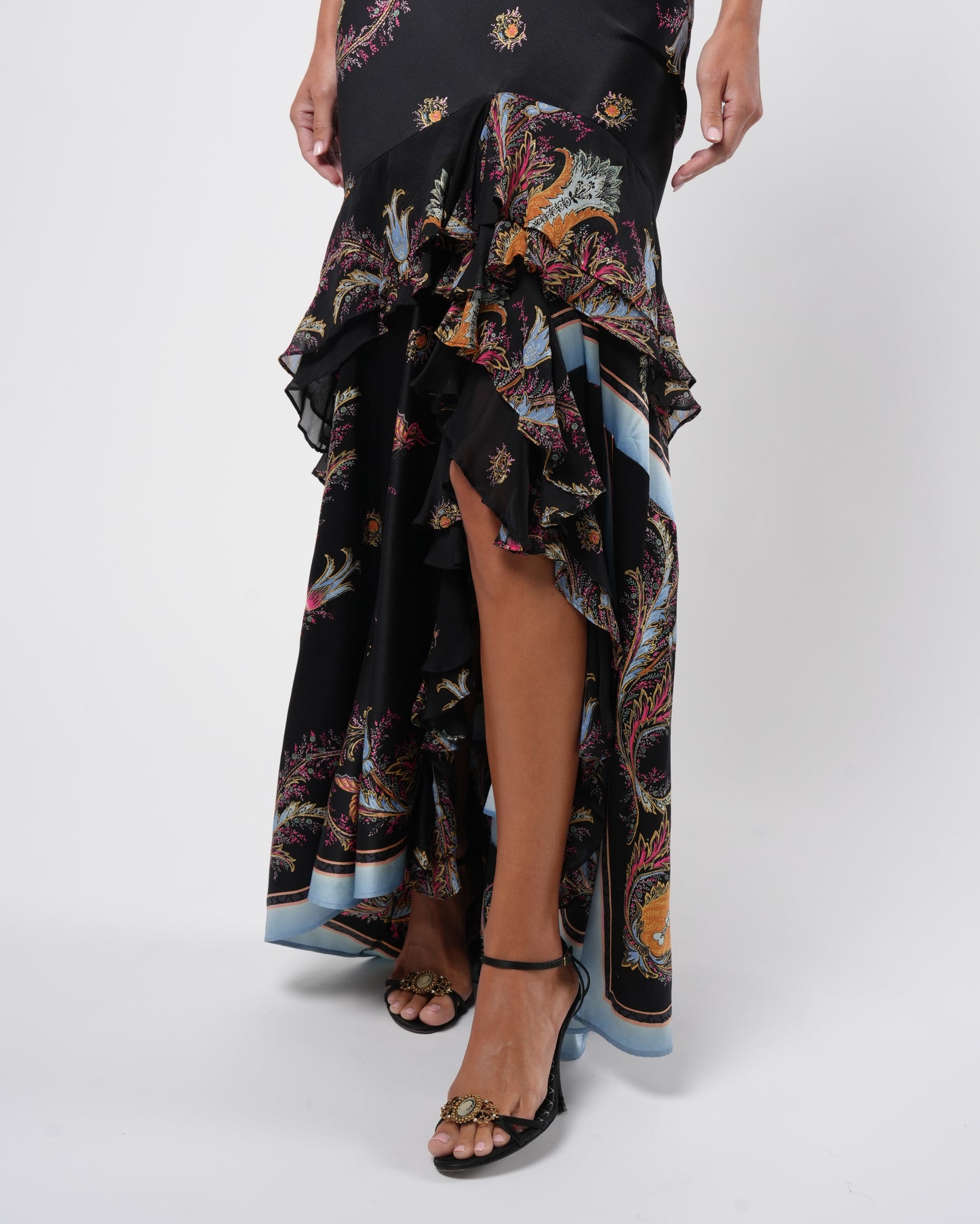 SS 2004 Silk Gown With Train