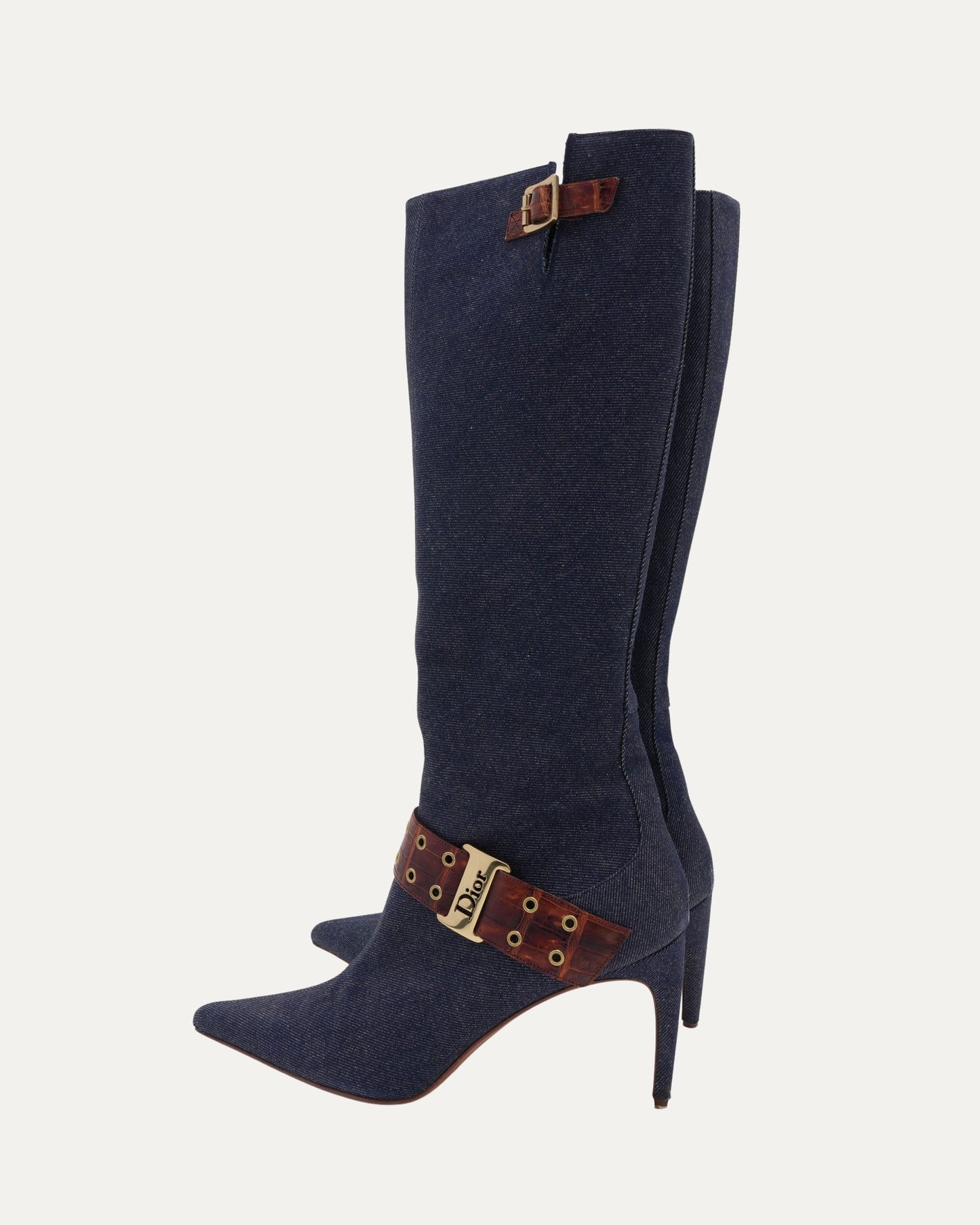 SS 2000 Denim Stiletto Boots