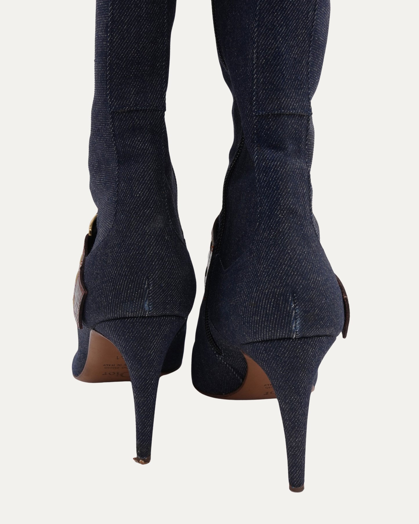 SS 2000 Denim Stiletto Boots