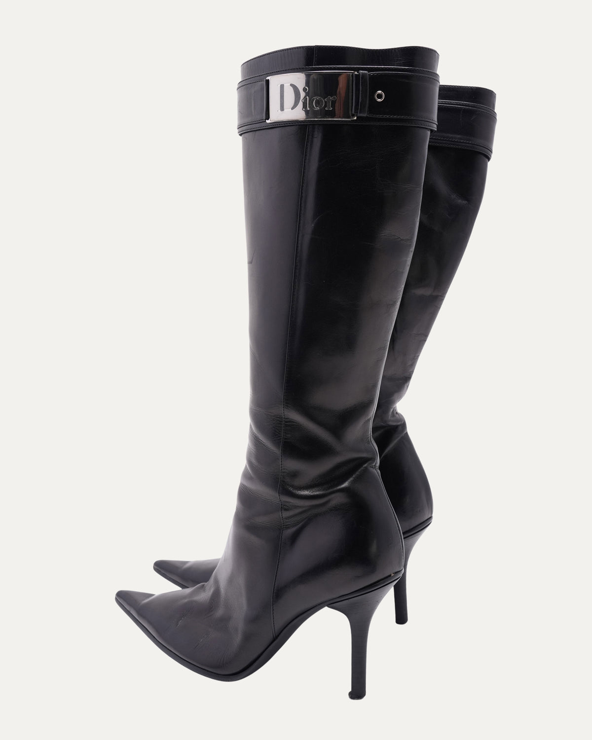 Galliano Era Black Leather Boots