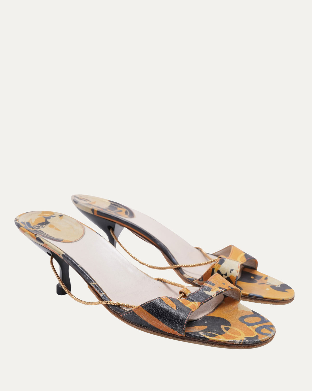 Galliano Era SS 2001 Chain Detail Heel