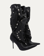 SS 2003 Ad Campaign Leather Button Boots