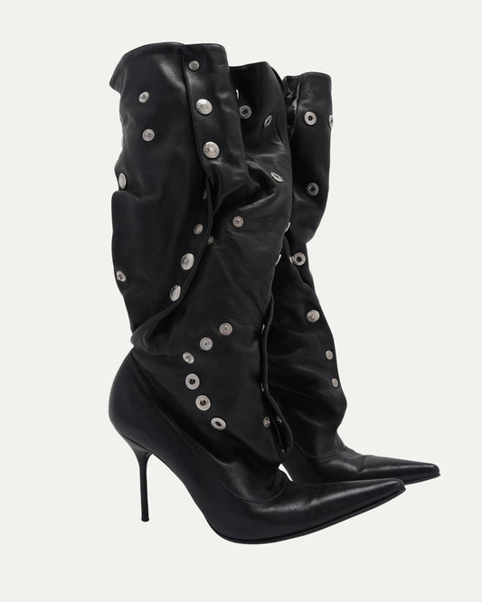 SS 2003 Ad Campaign Leather Button Boots