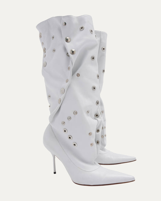 SS 2003 Ad Campaign Leather Button Boots