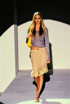 Tom Ford SS 1999 Feather Trim Skirt