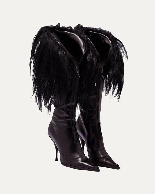 FW 2003 Fur Top Boots
