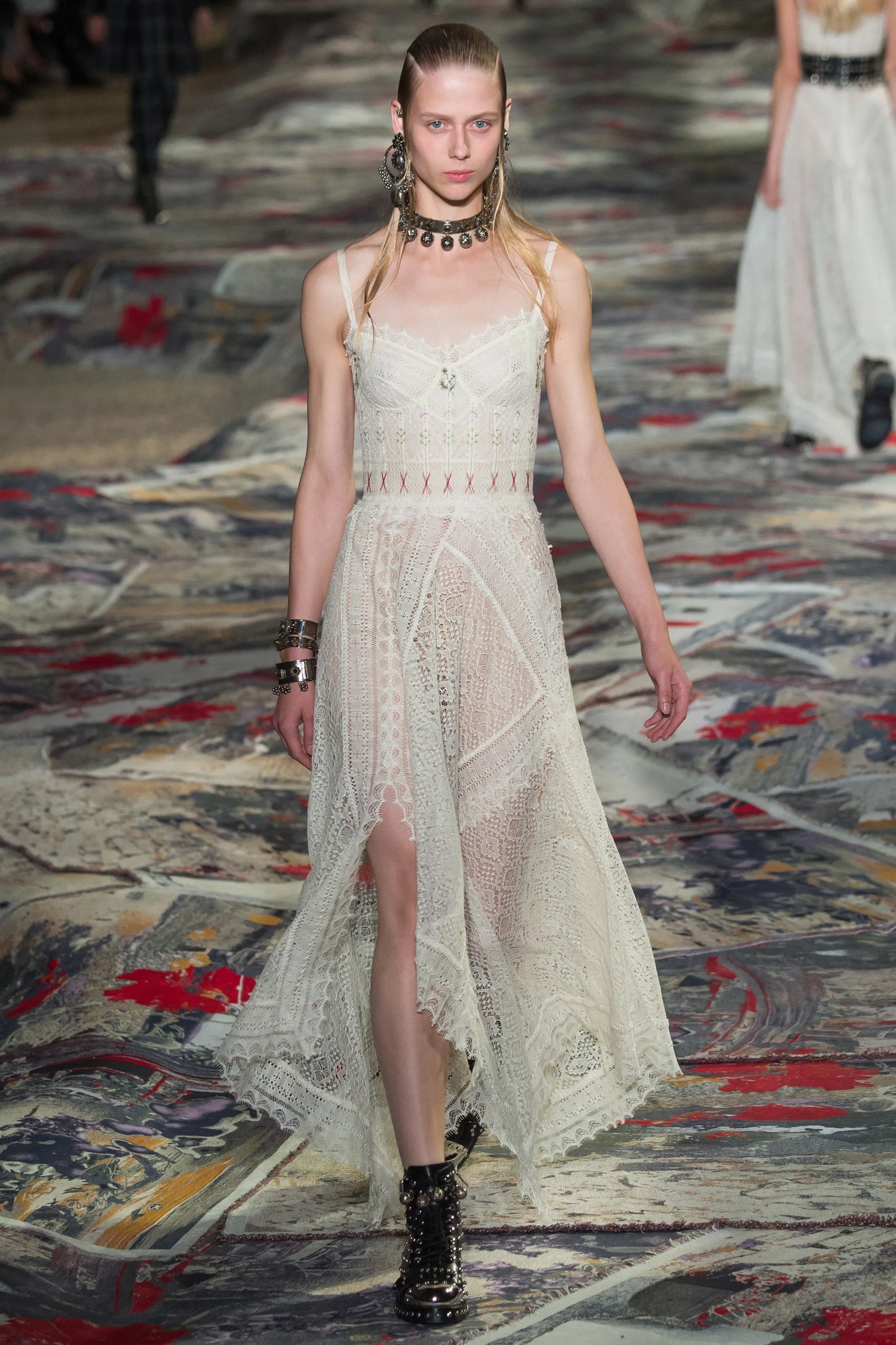 SS 2017 Runway Lace Gown