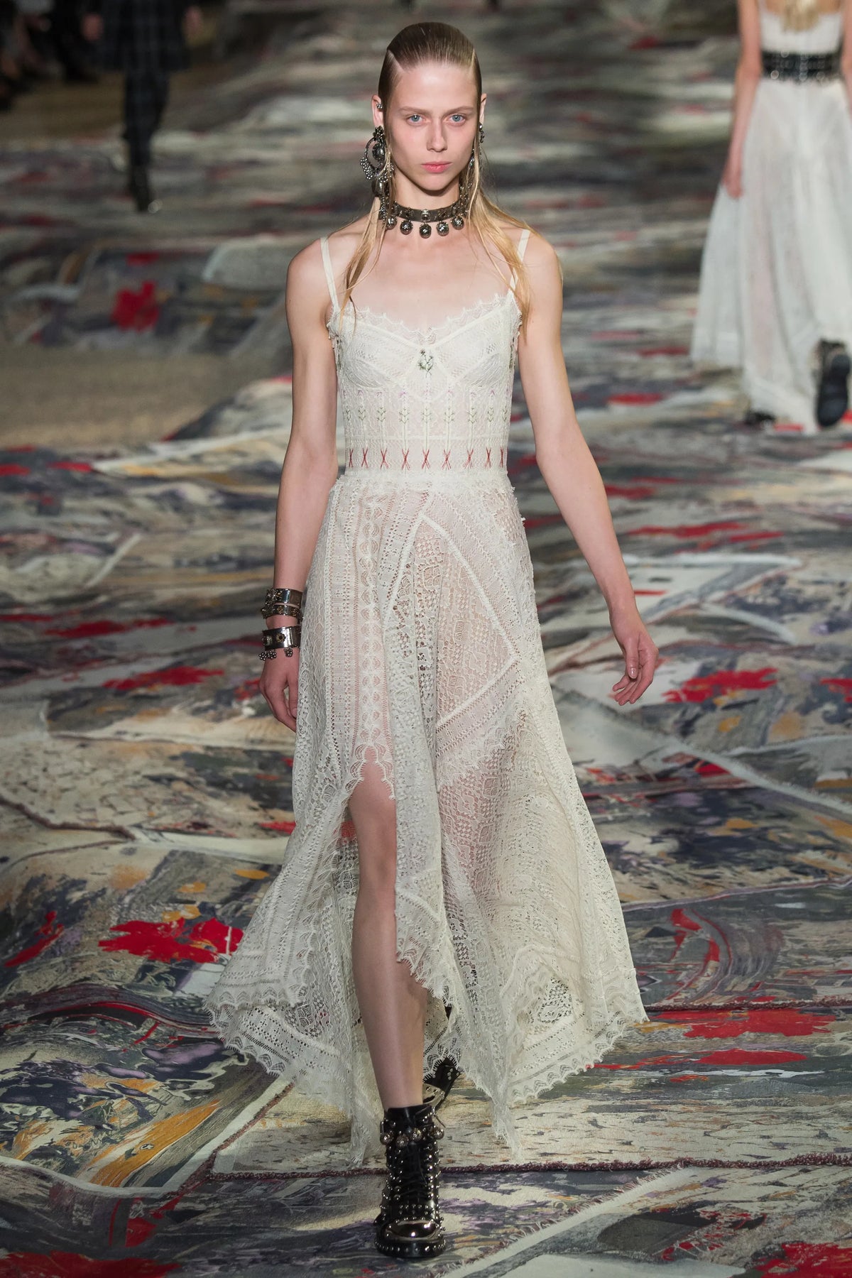 SS 2017 Runway Lace Gown