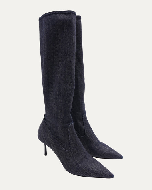 Denim Boots
