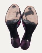 FW 2003 Purple "Koi" Lock and Key Heels