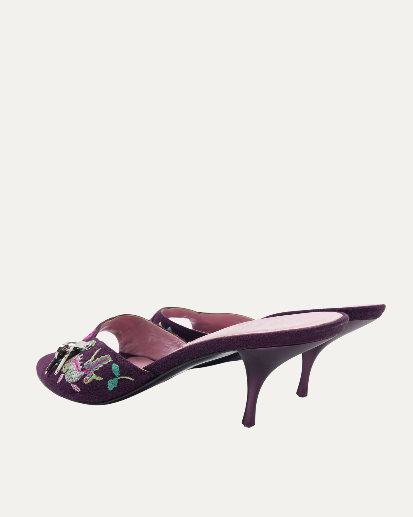 FW 2003 Purple "Koi" Lock and Key Heels
