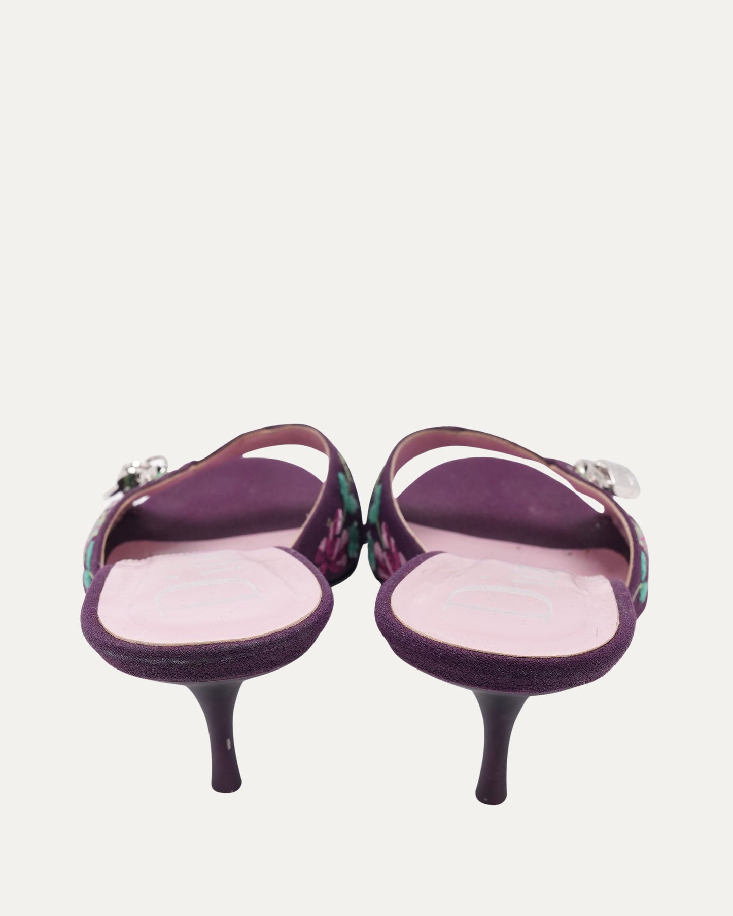 FW 2003 Purple "Koi" Lock and Key Heels