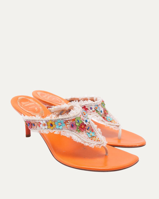 Vintage Lace Detail Sandals