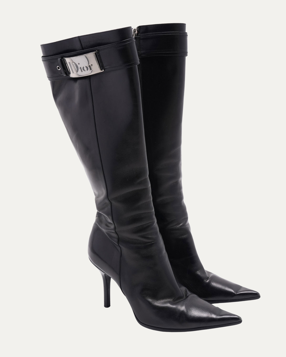 Galliano Era Black Leather Boots