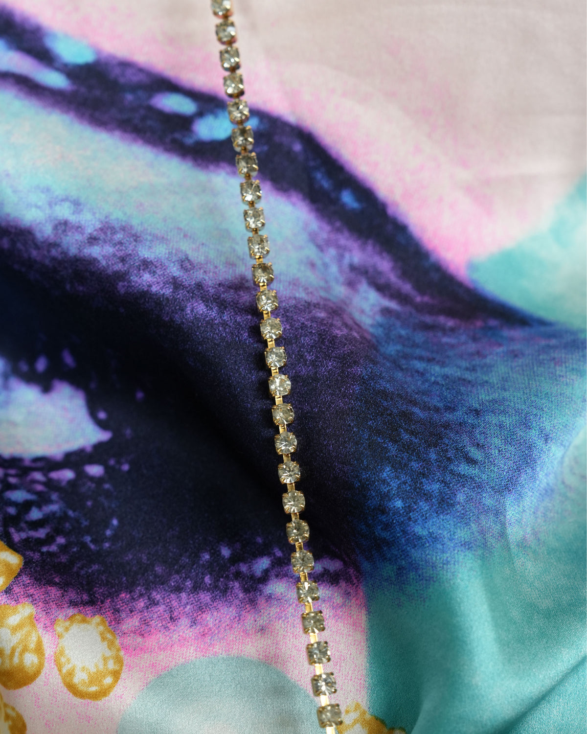 SS 2000 Gold and Rhinestone Bodychain Harness