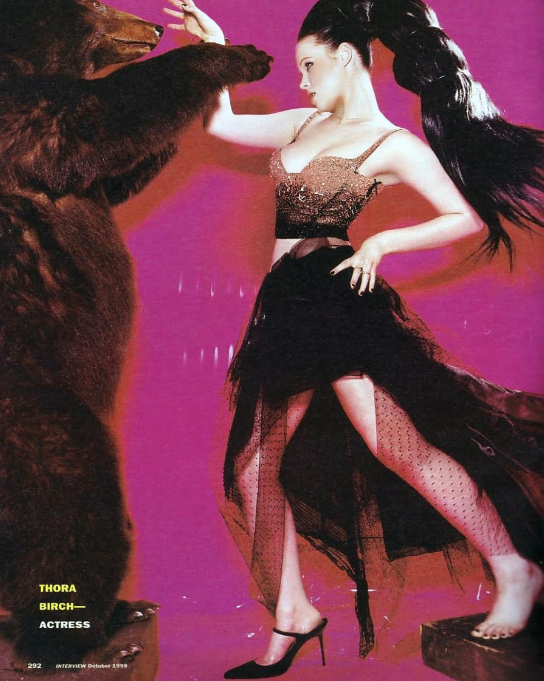 Highly Documented FW 1999 Coral Beaded Runway Corset
