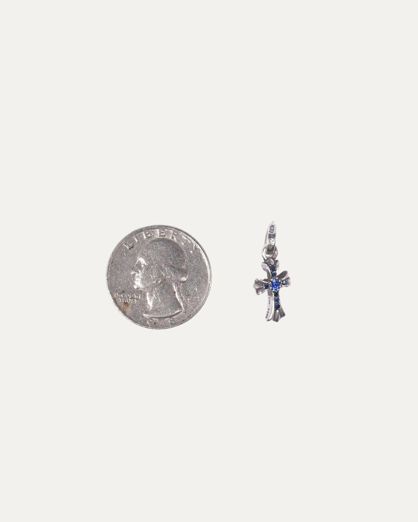 Blue Sapphire Baby Fat Charm