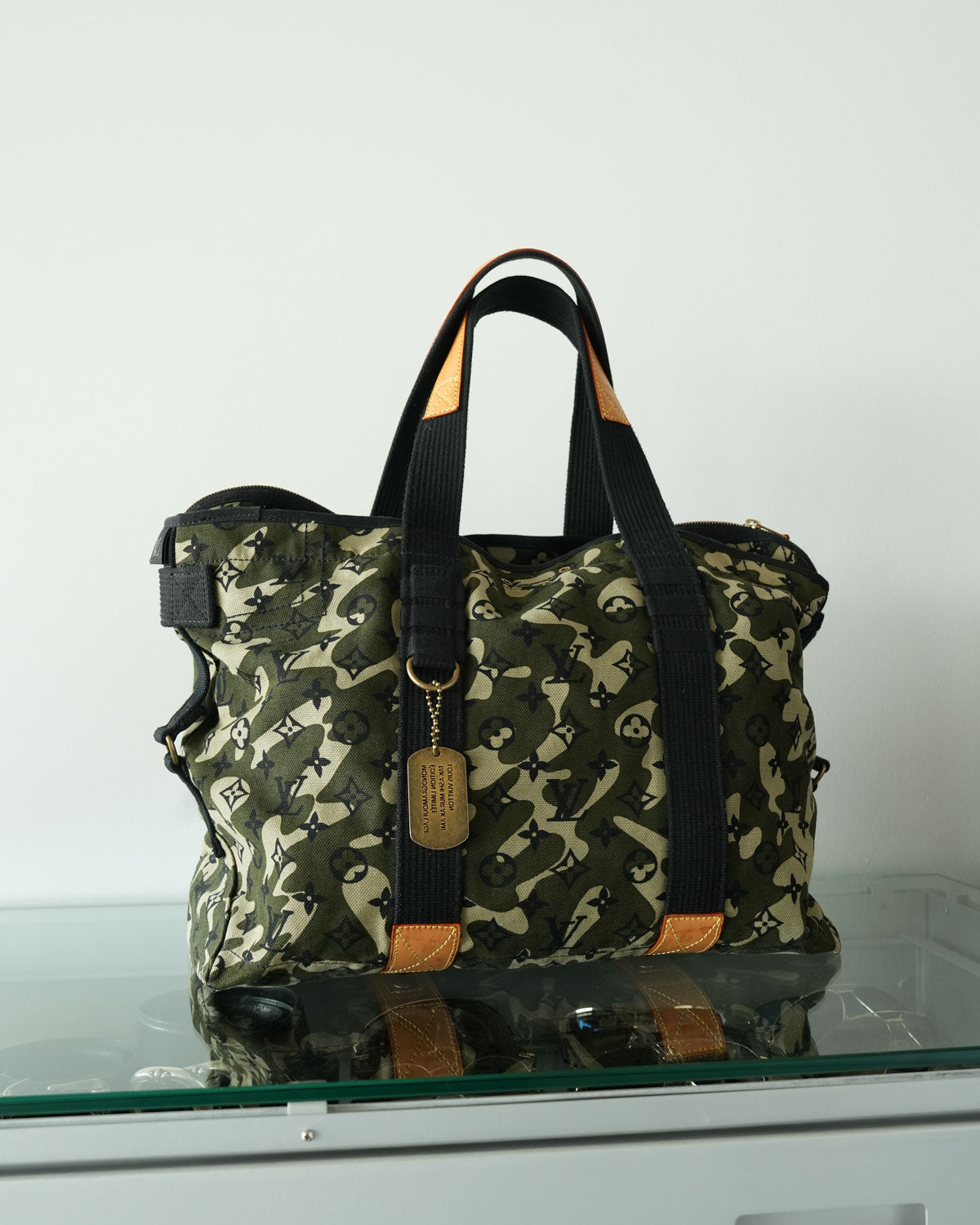 Takashi Murakami Monogramouflage Treillis Tote