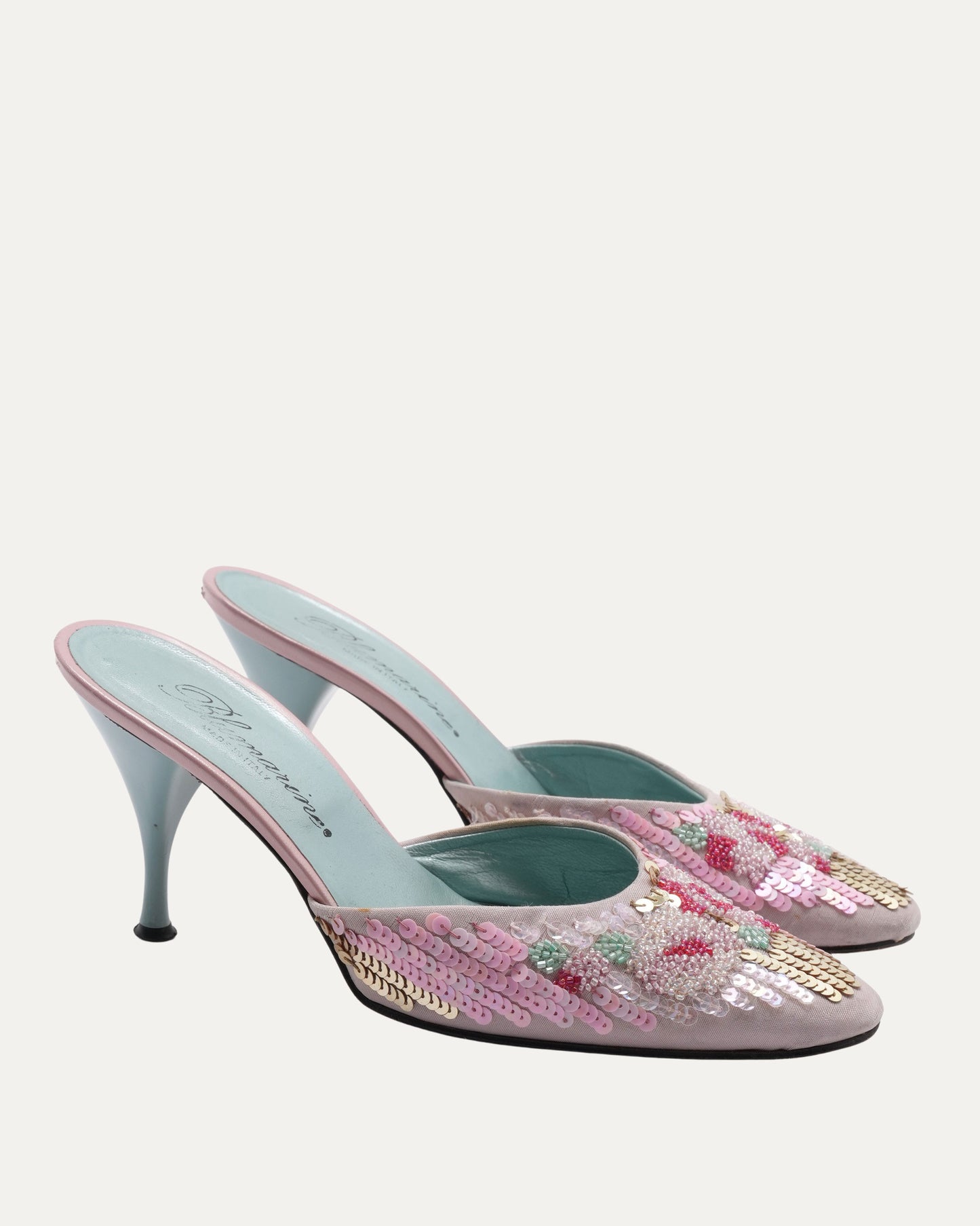 SS 2000 Pink Sequin Heels