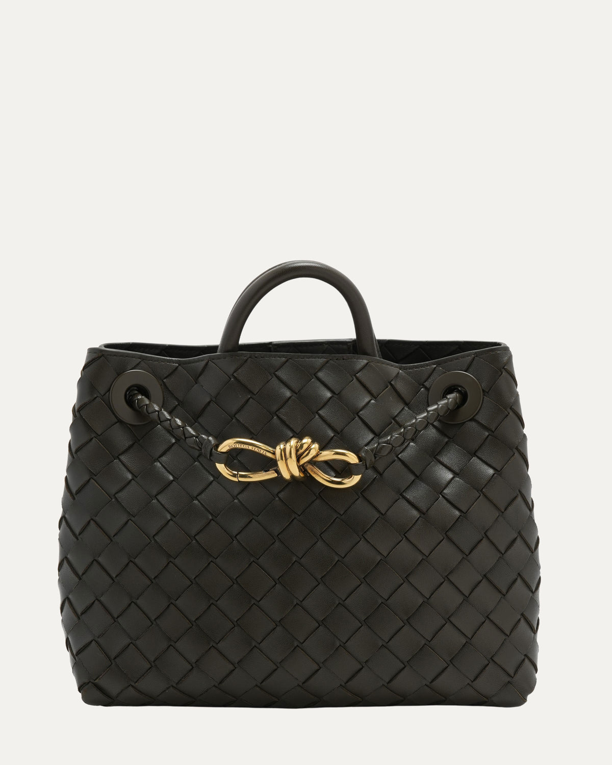 Andiamo Top Handle Intrecciato Bag Small