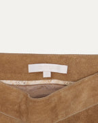 SS 2003 Tattoo Print Suede Skirt