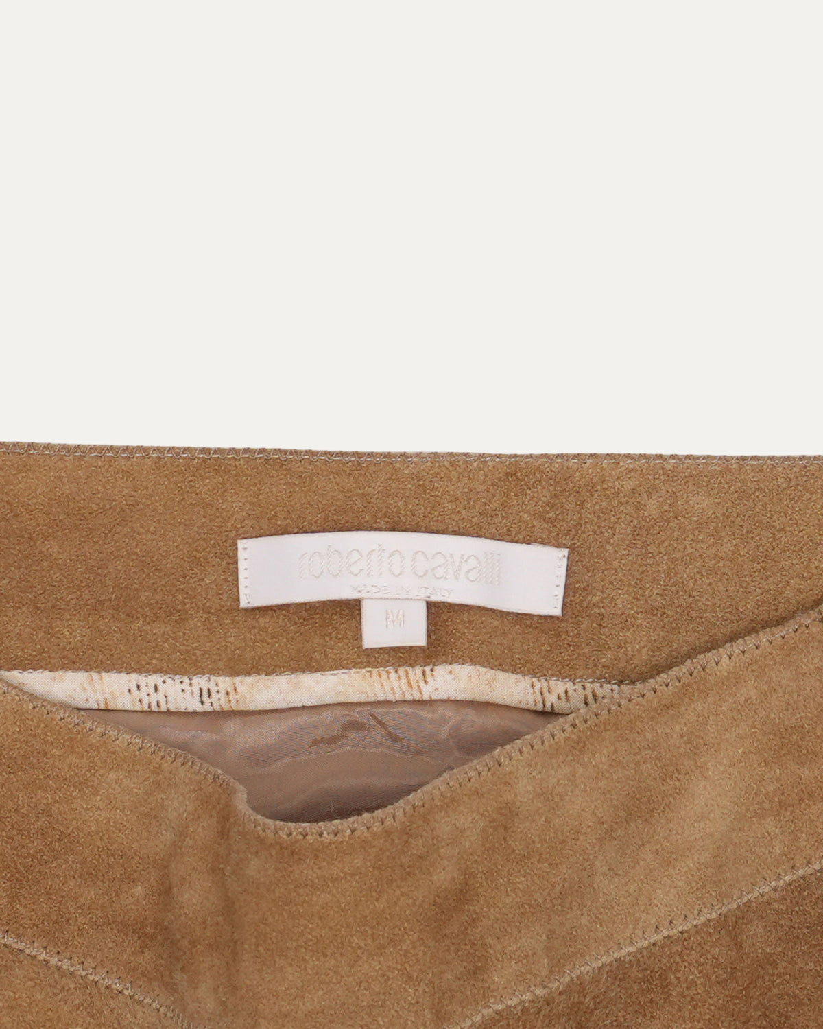SS 2003 Tattoo Print Suede Skirt
