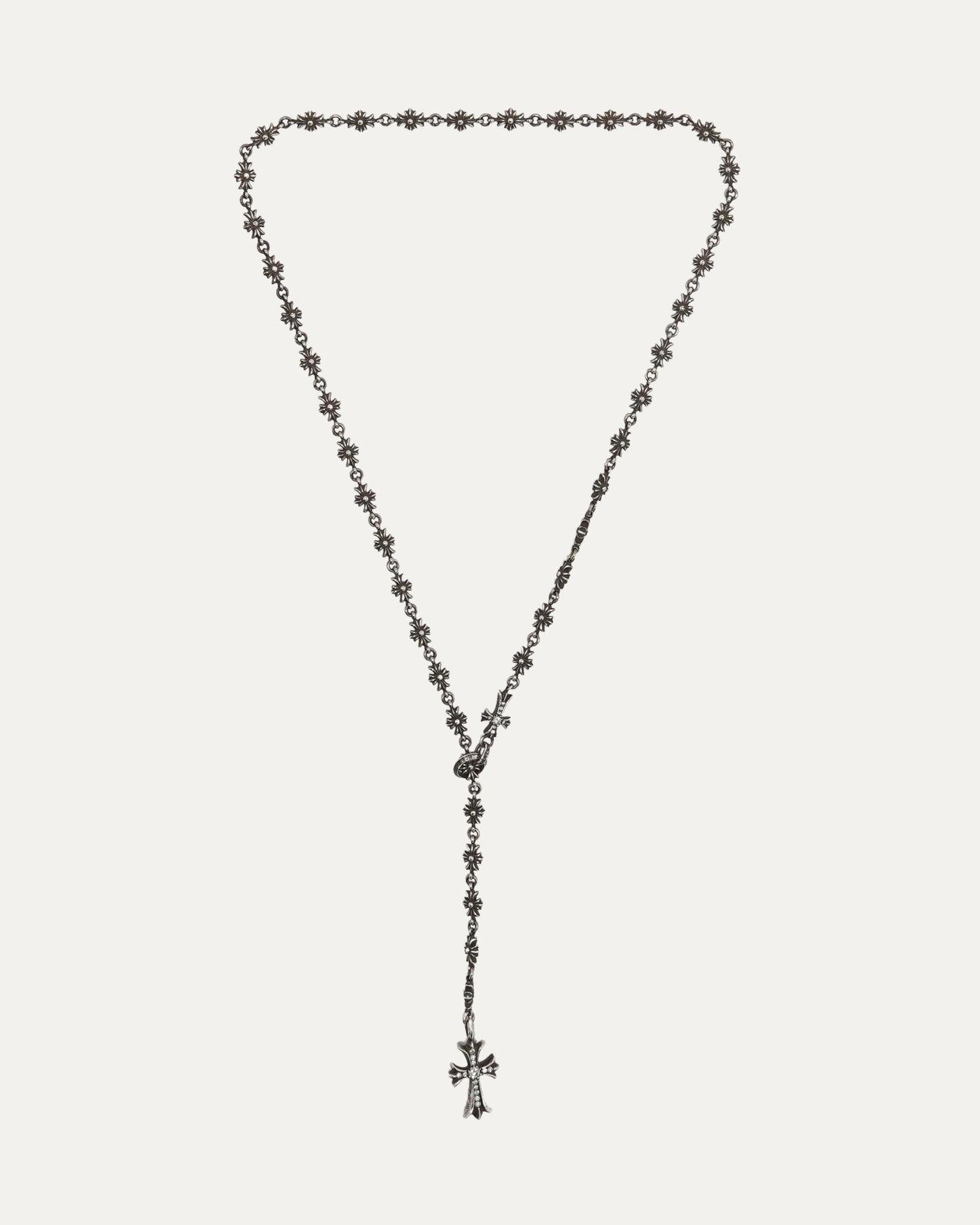 Diamond Tiny E Choke Chain Necklace