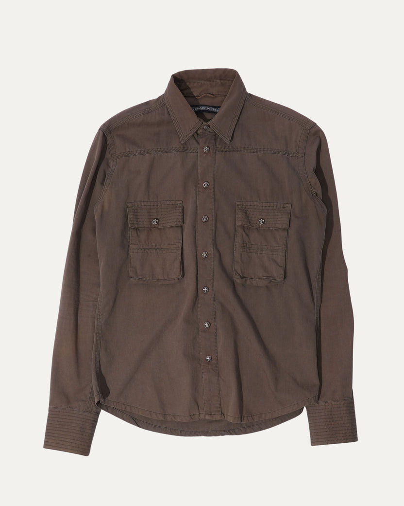 Fleur Patch Military Shirt