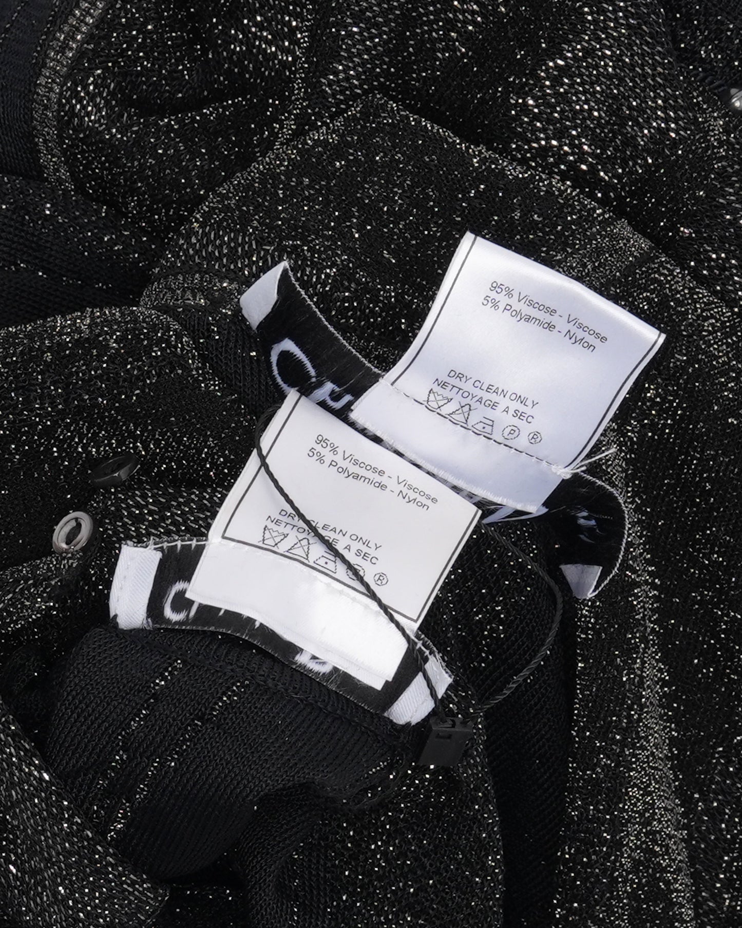 FW 1999 Metallic Lurex Gown and Jacket with Bead Detail