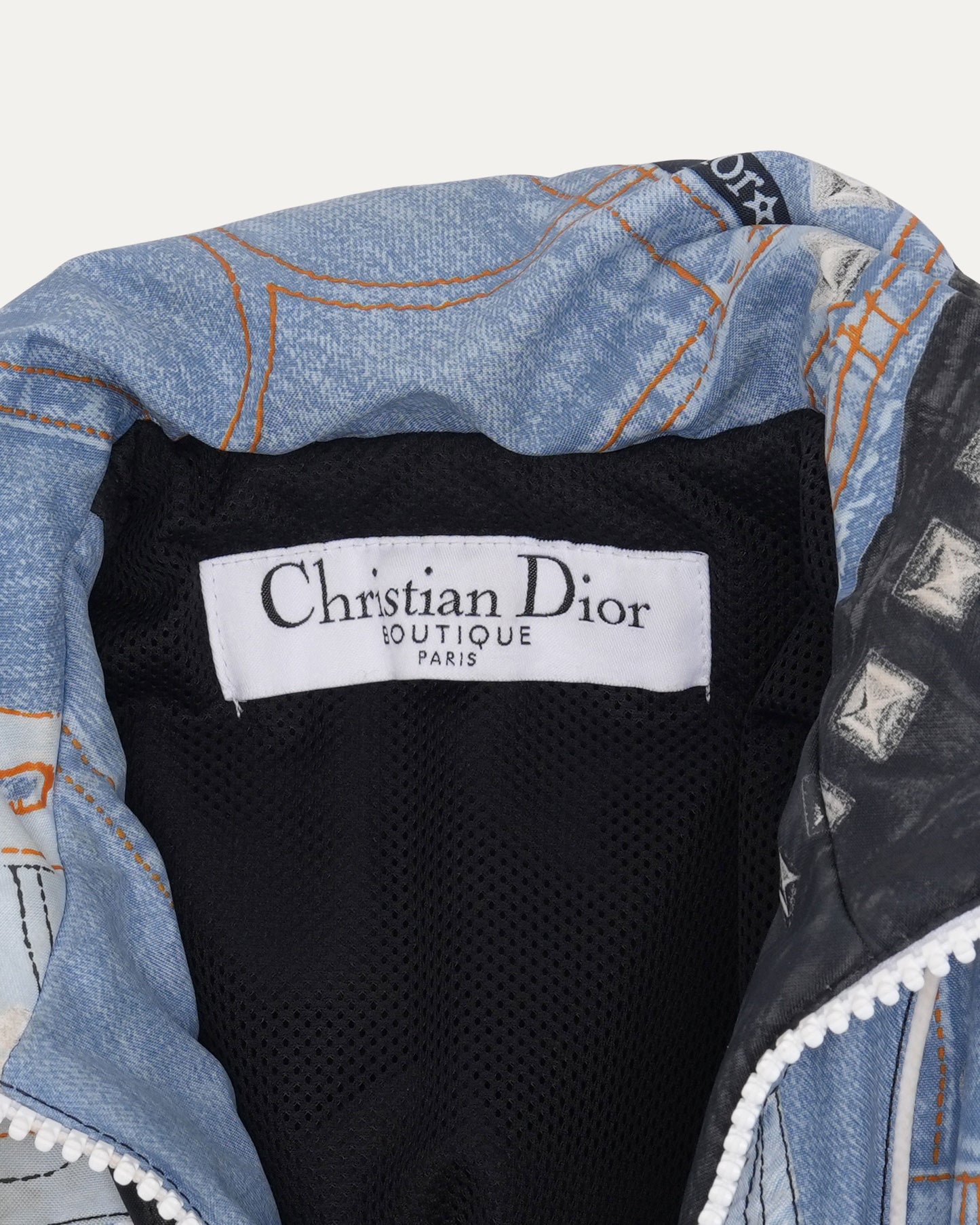 FW 2004 Trompe L'Oeil Denim Print Ski Set