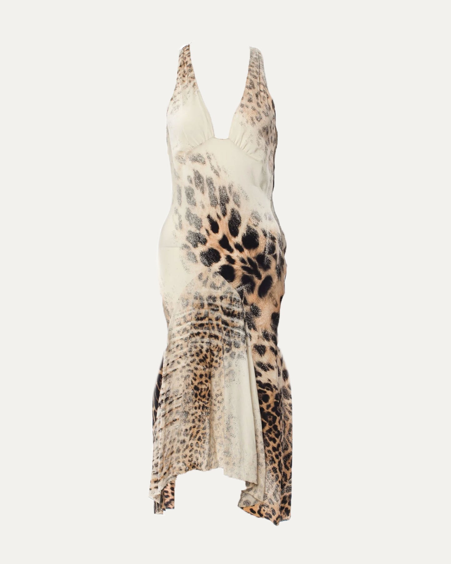 SS 2002 Silk Cheetah Pattern Dress