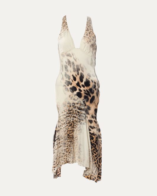 SS 2002 Silk Cheetah Pattern Dress