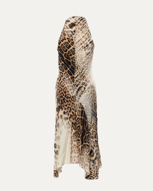 SS 2002 Silk Cheetah Pattern Dress