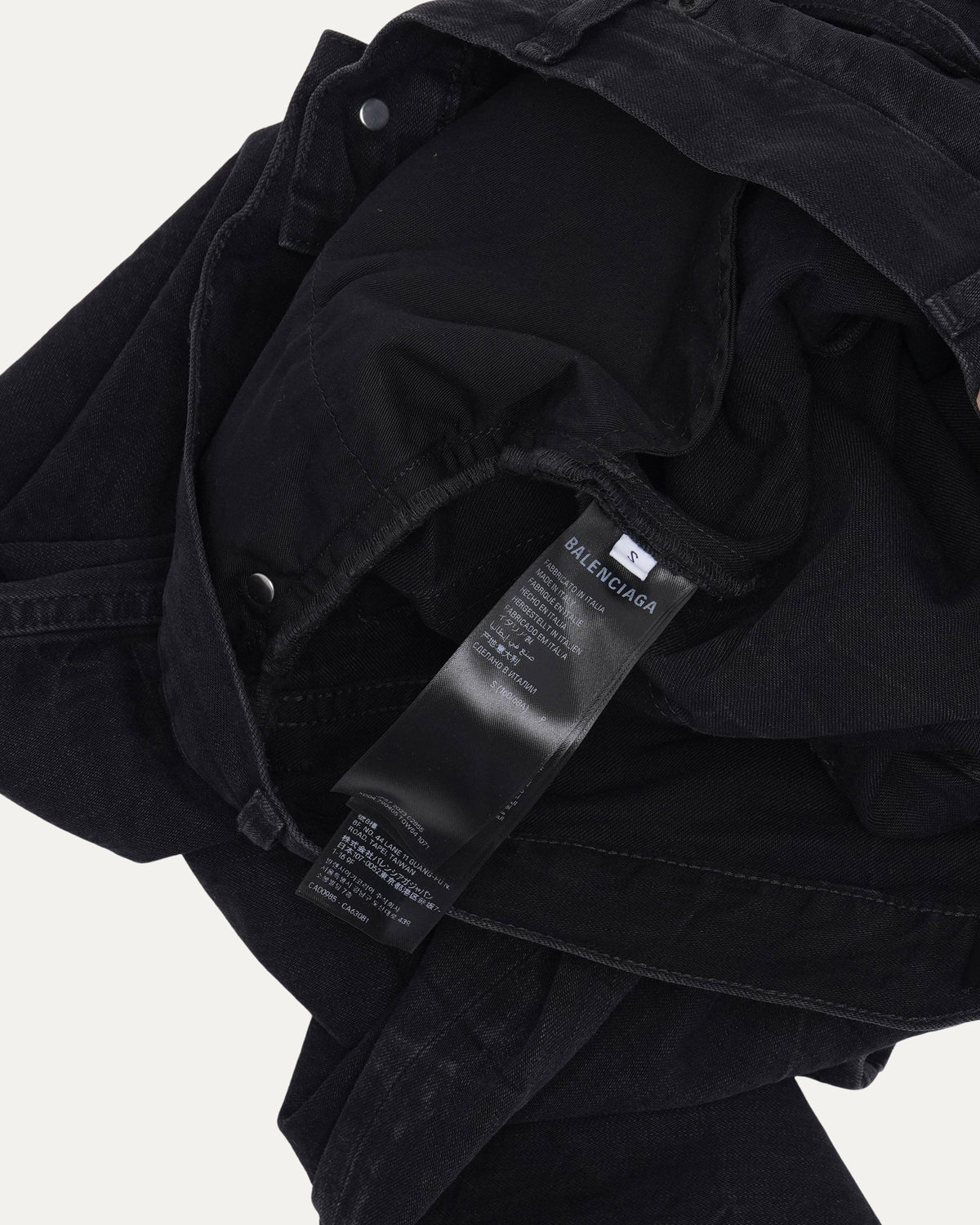 Wrinkle Effect Flare Jeans