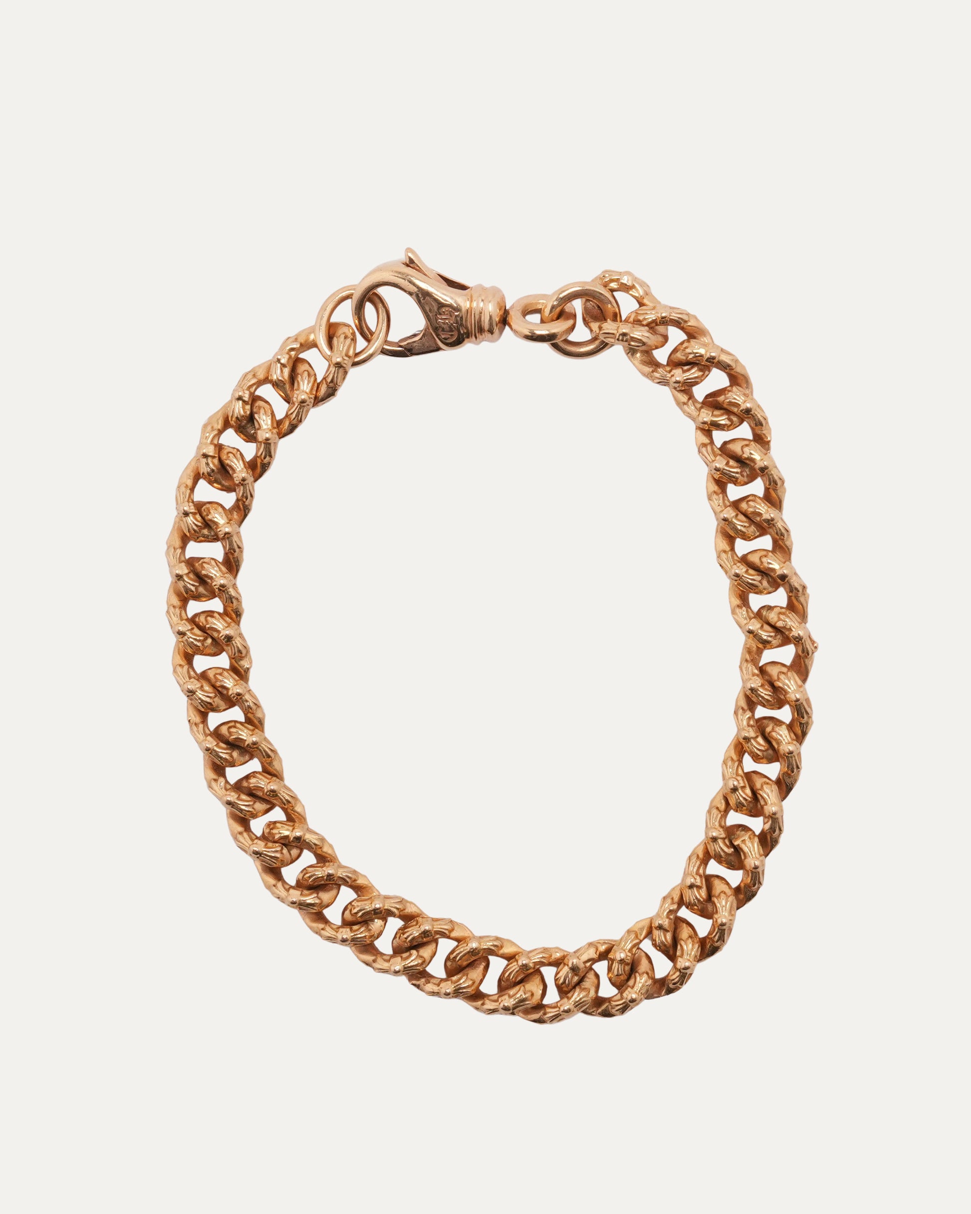 Gold Mini Extra Fancy Link Bracelet