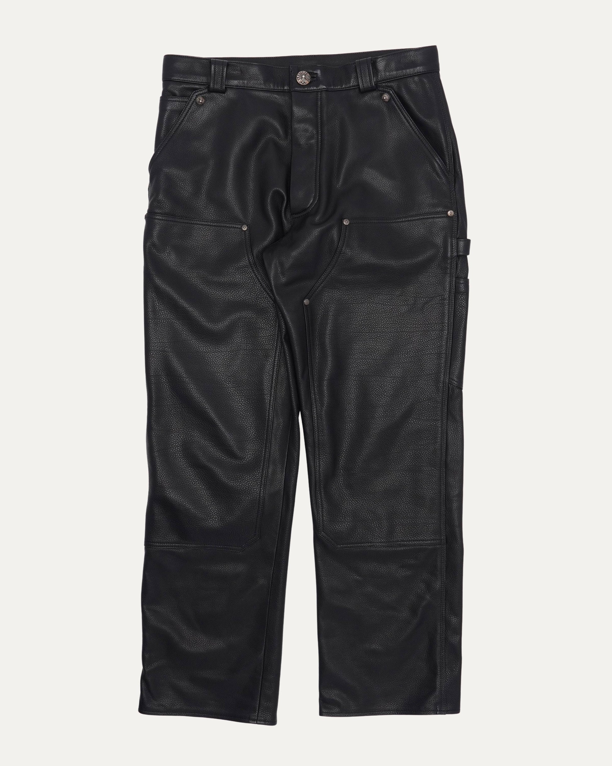 Leather Double Knee Carpenter Pants