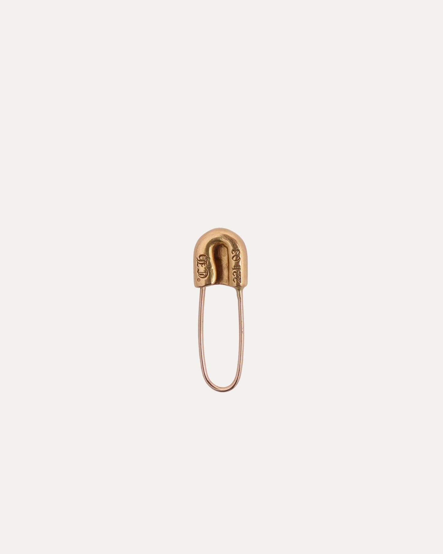 22k Gold Safety Pin
