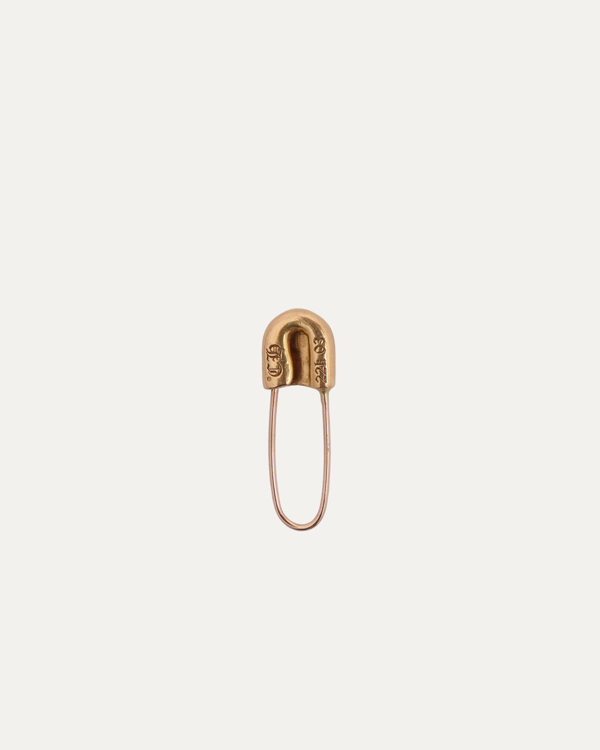 22k Gold Safety Pin