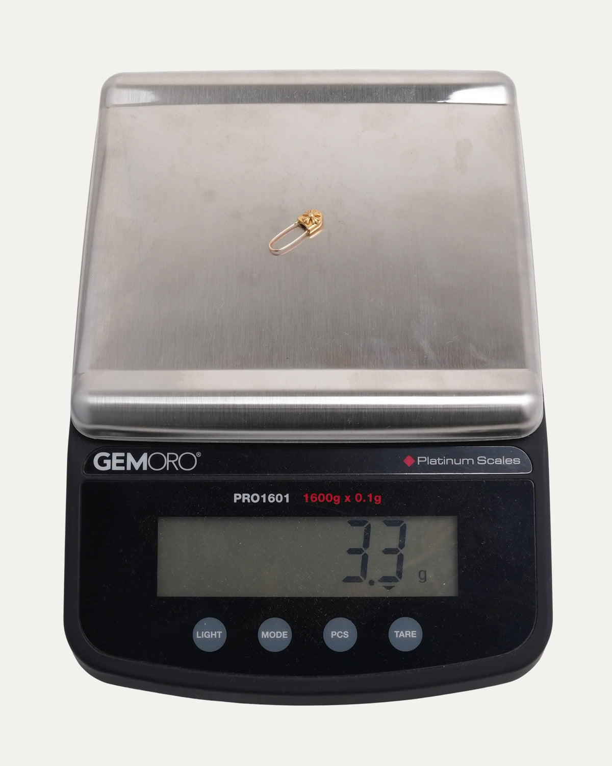 22k Gold Safety Pin