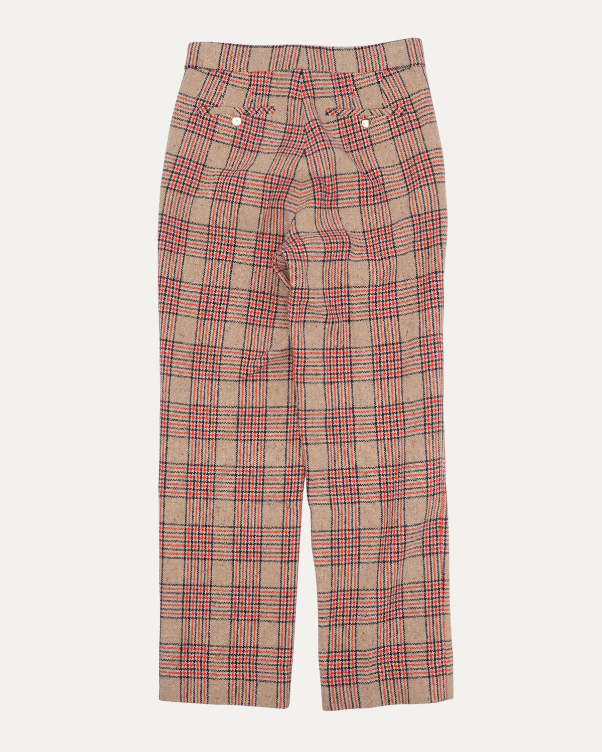 Plaid Wool Trousers