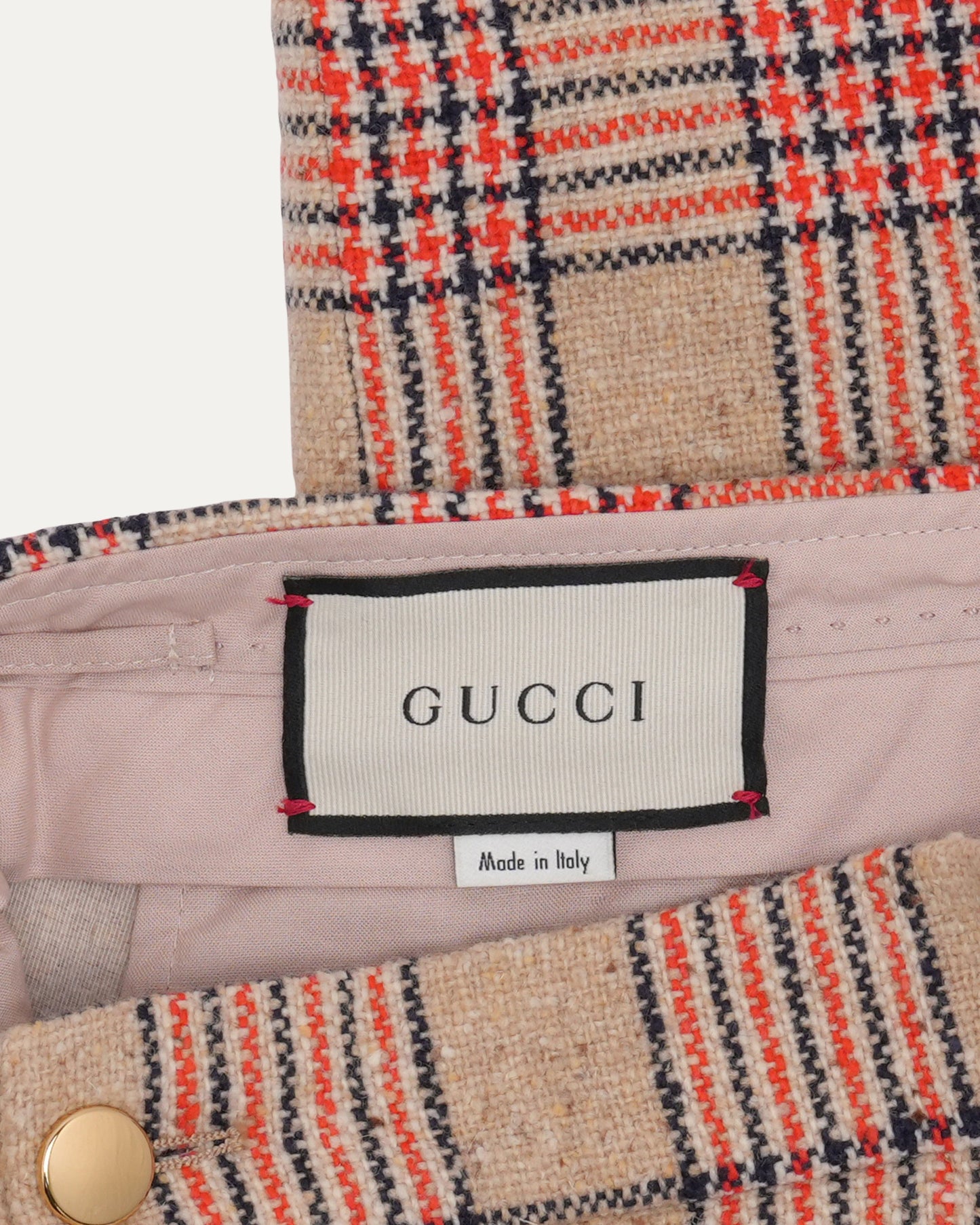 Plaid Wool Trousers