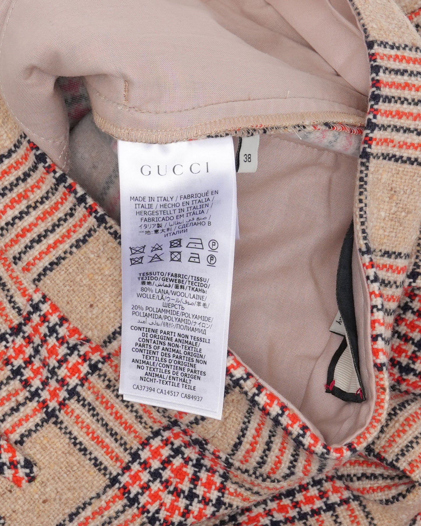 Plaid Wool Trousers