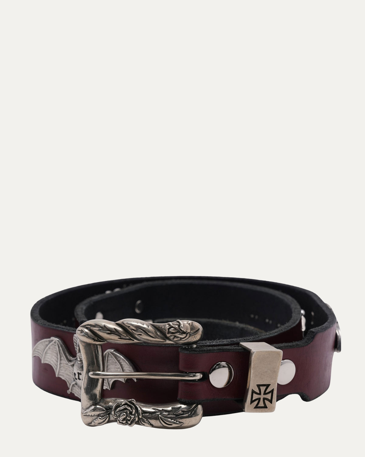 Rose Buckle Bat Stud Belt