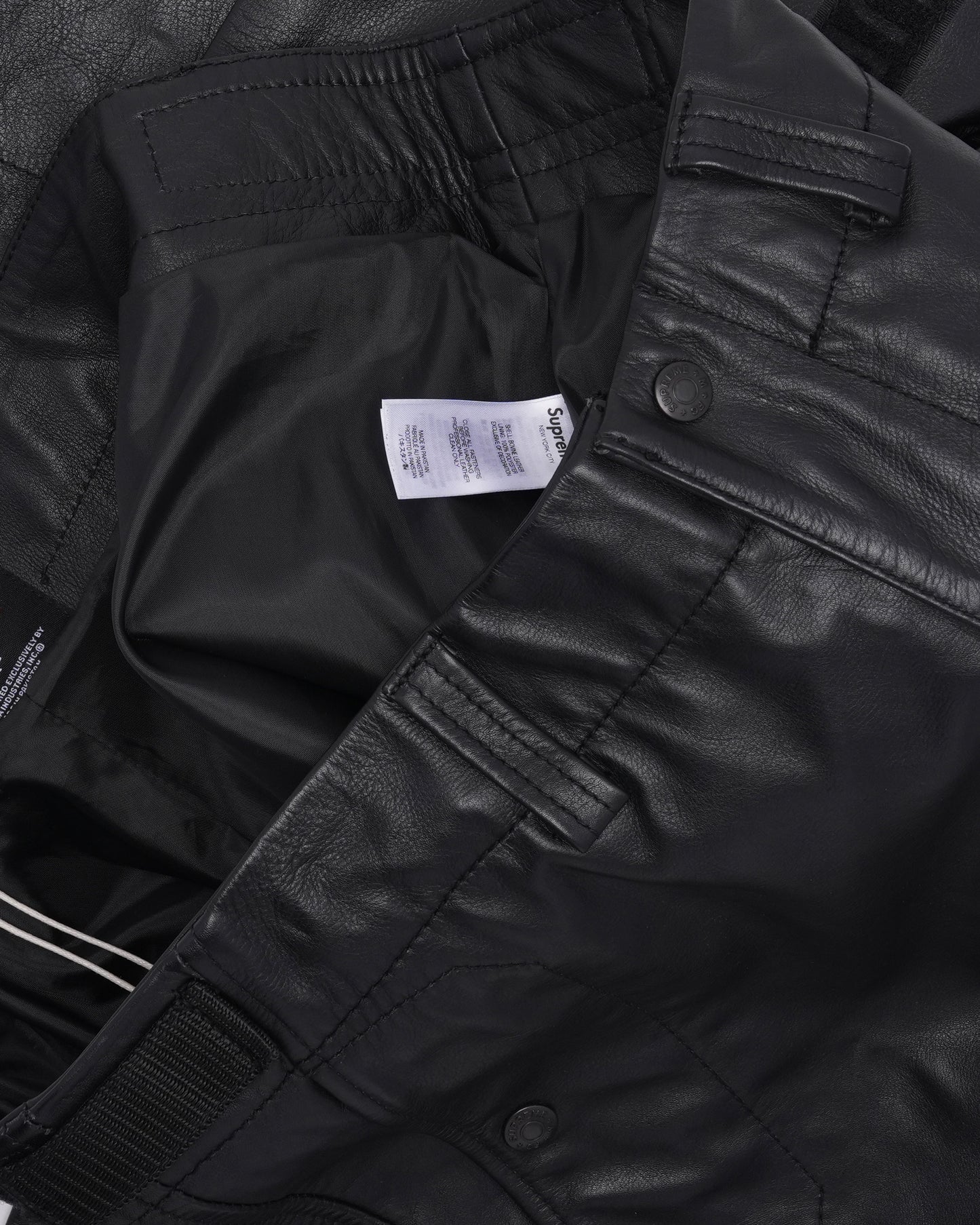 Marithé + François Girbaud Shuttle Tape Leather Cargo Pant