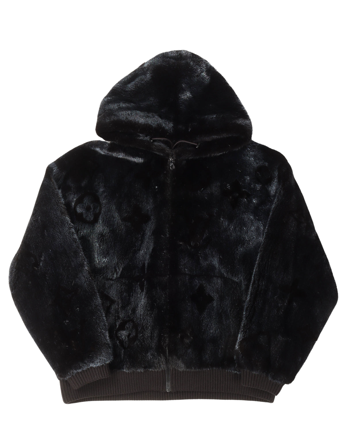 Monogram Mink Zip-Up Hoodie