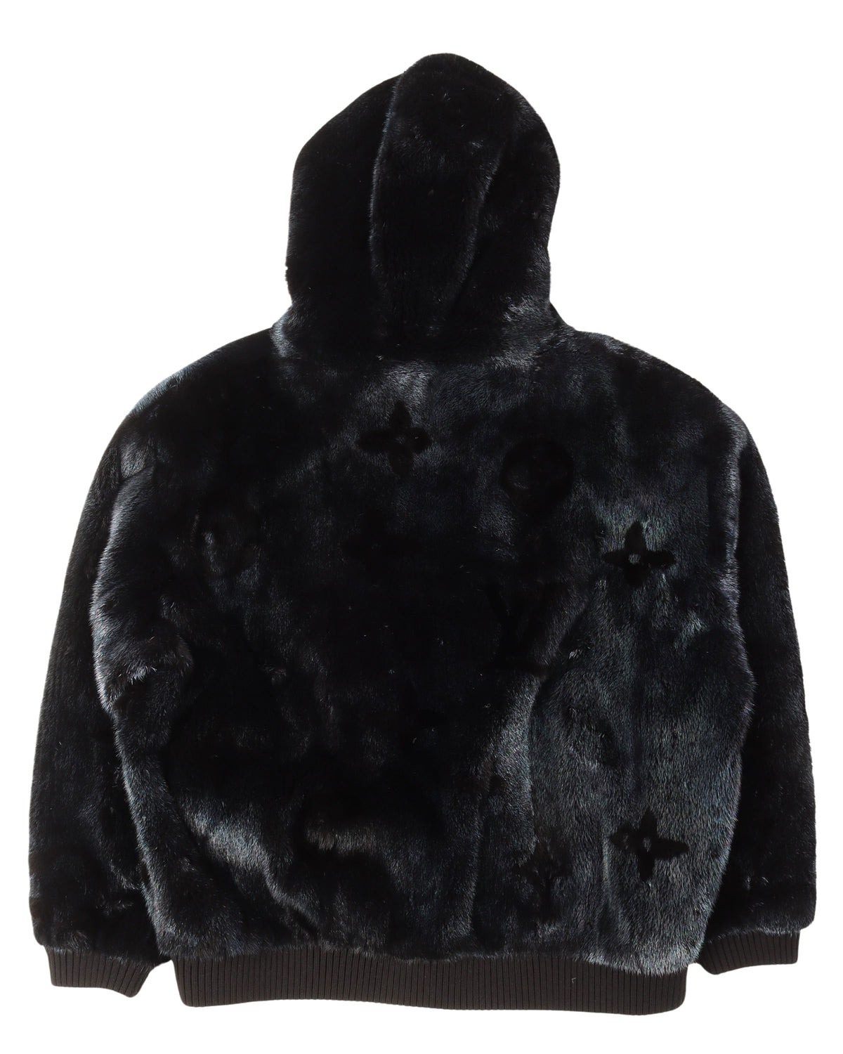 Monogram Mink Zip-Up Hoodie