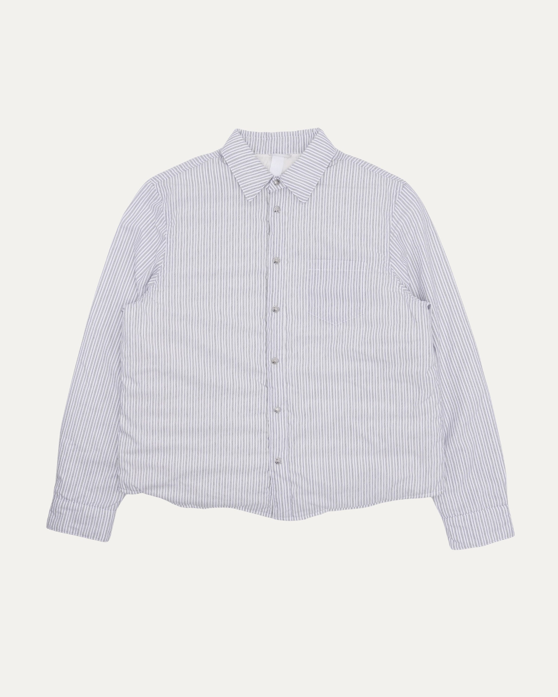 Striped Insulated Shirt Jacket