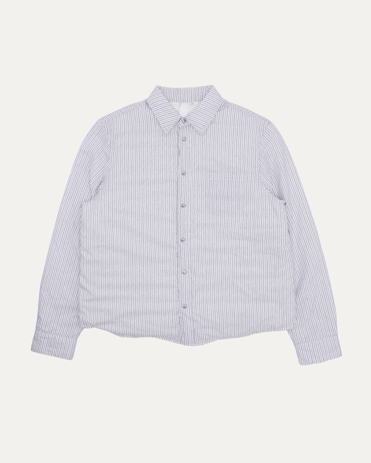 Striped Insulated Shirt Jacket