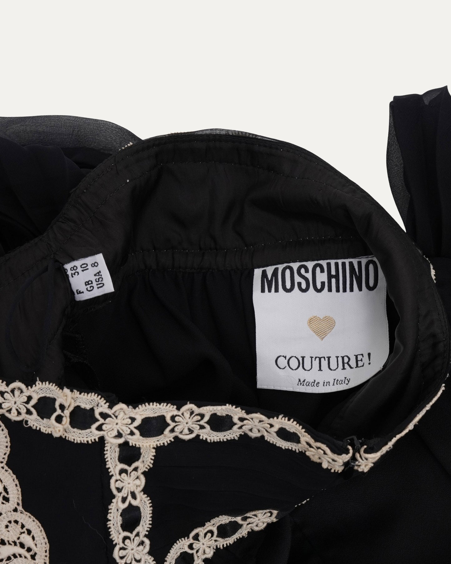 1990s Lace Detail Skirt